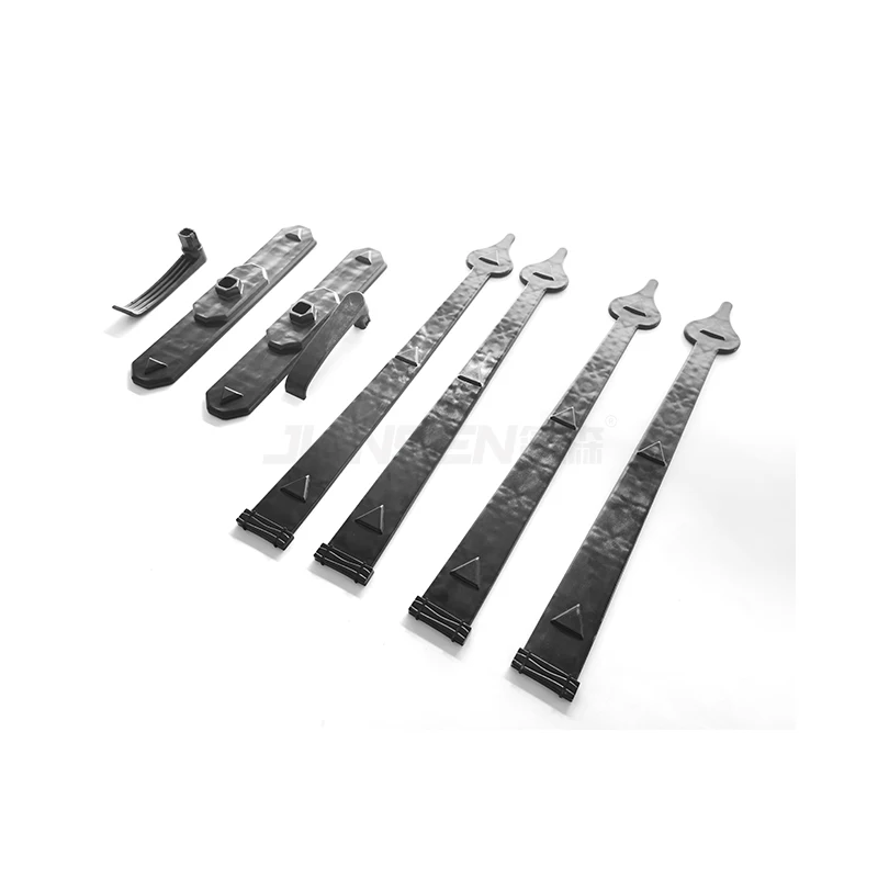 Wholesale Black Powder Coating Steel Garage Decorative Handles Anti-Rust Solid Garage Door Hinge Hardware