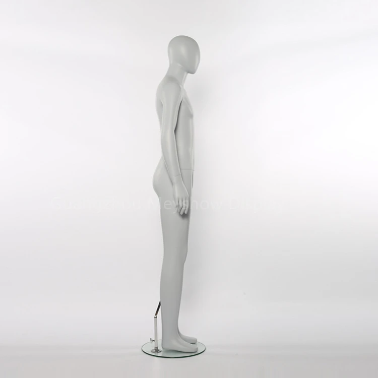 Matte Gray Standing Full Body Male Teenager Mannequins Fiberglass Men Maniquies for Shop Display