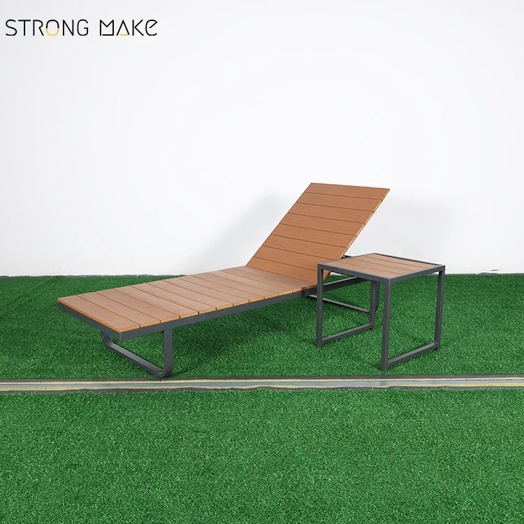 Commercial Patio Aluminum Chaise Garden Furniture Day Bed Chaise Longue Chair Outdoor Daybed For Pool Side