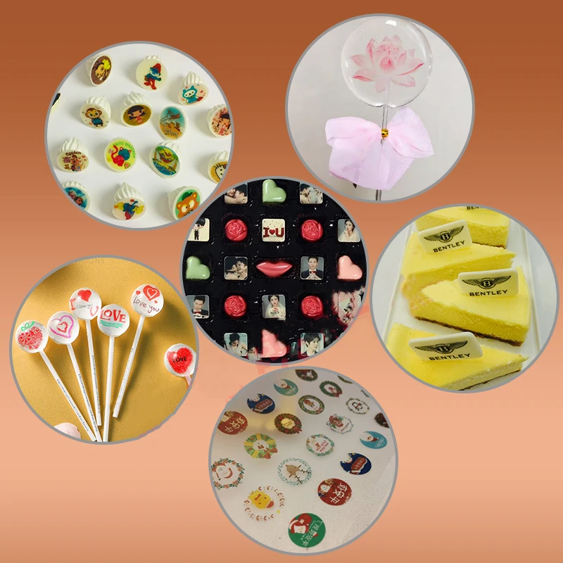 50sheets/lot A4 Size Chocolate Cake Edible Blank Ink Printing transfer sheets