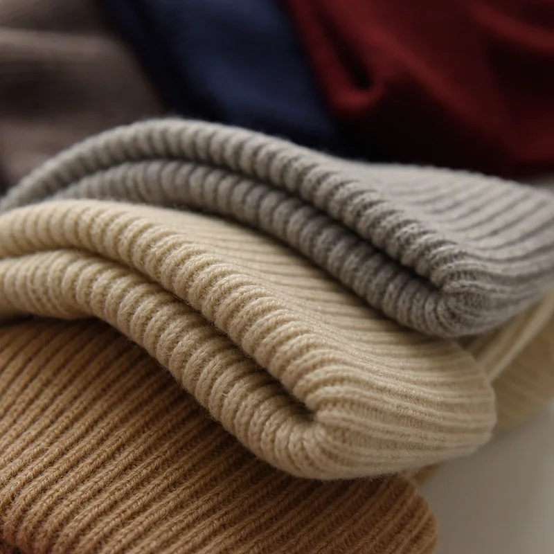 Вязаные ребристые шапки-бини с логотипом на заказ для мужчин, детей, малышей, девочек, 100% шерсть