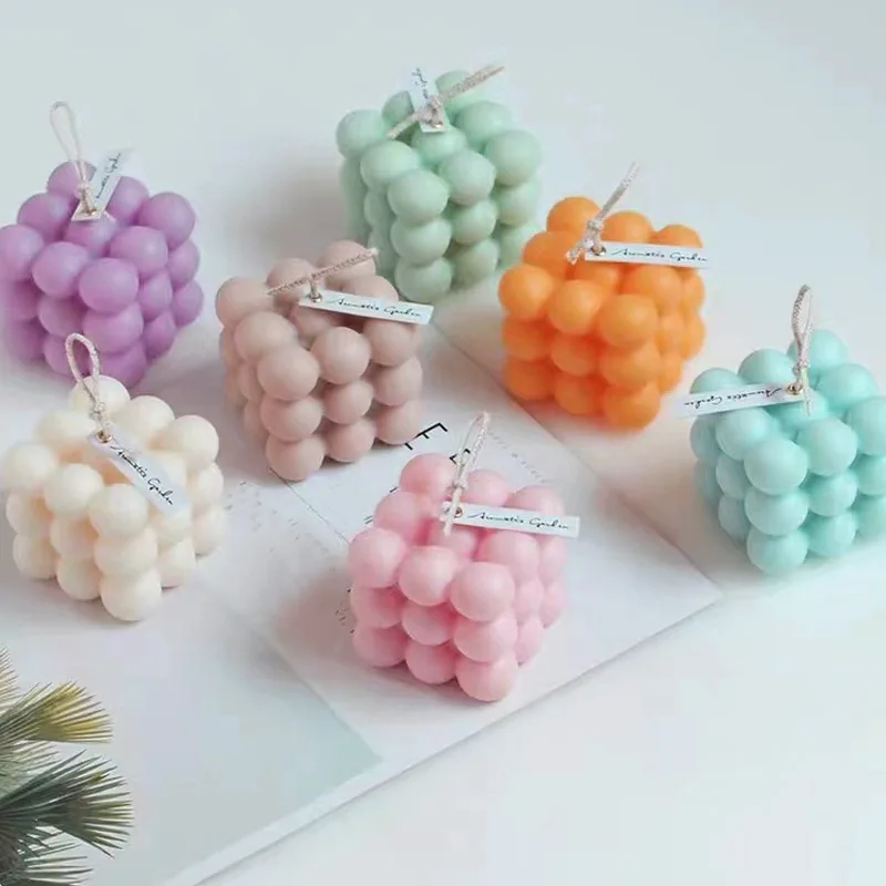 100% Food Grade Silicone Molds  For Scented candle Making Thanksgiving Gift Quality Glue Drip Mold Rubik Magic Ball Silicone