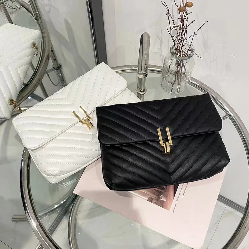 Embroidered chain bag 2023 bag rhombic storage bag home wholesale cross-border Korean ladies crossbody