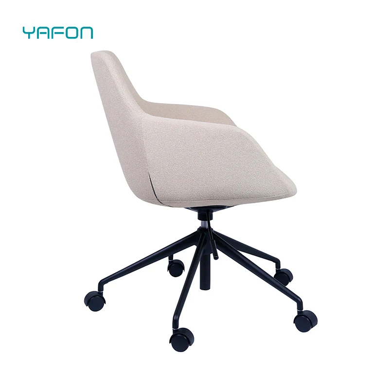 New Design Mold Foam Custom Fabric Office Swivel Lifting Chair With Castors