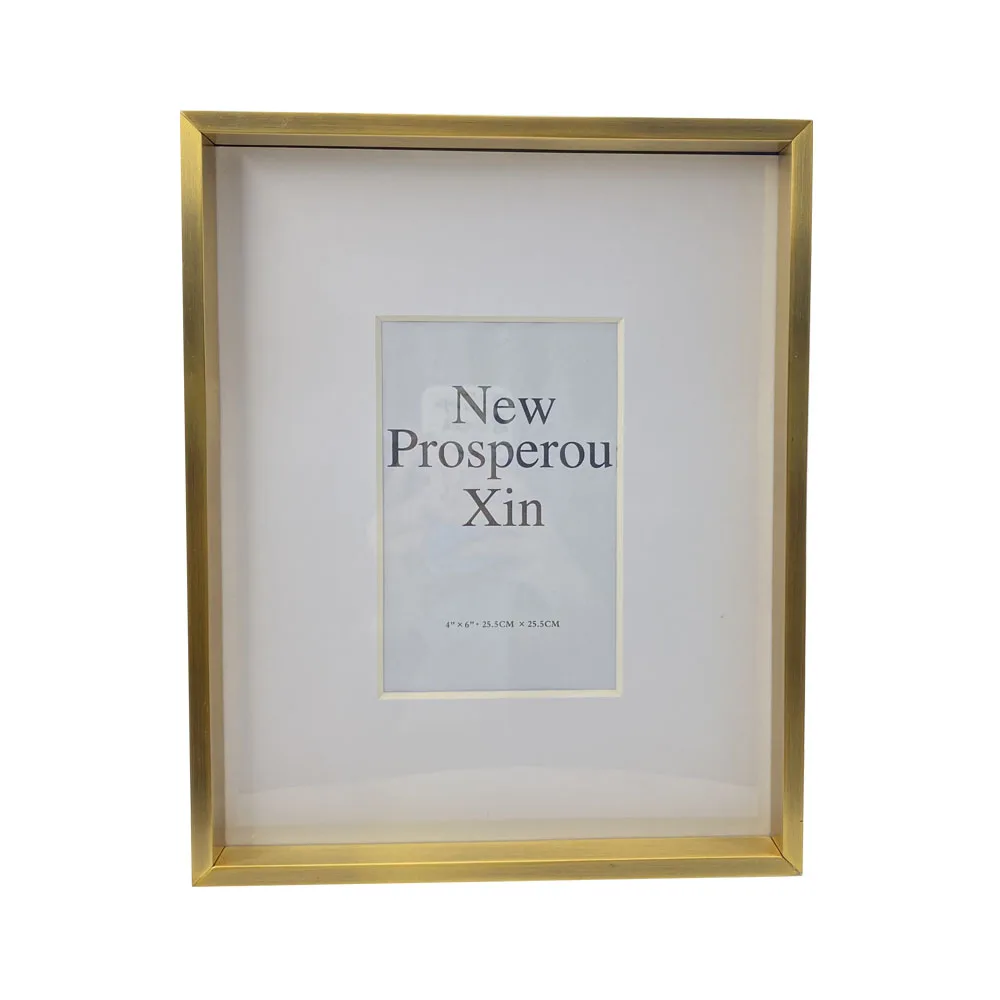 China Best Price Picture Acrylic Metal Gold White New Fashion Aluminum Gift Photo Frames