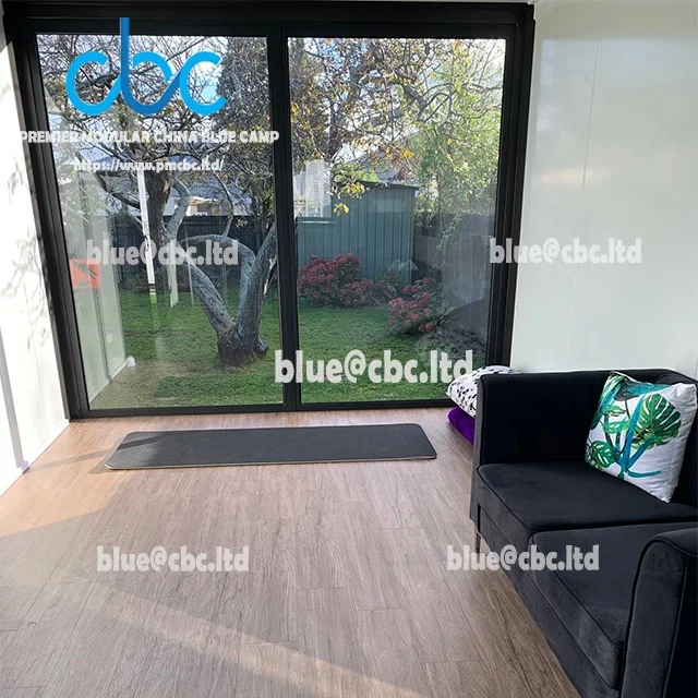 ISO certificated prefab flat pack mobile modular tiny steel structure open foldable container house frame