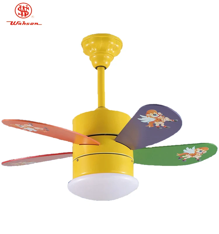 Wholesale Modern cute multicolor 30Inch  Ventilateur de plafond ceiling fan with light chandelier Ceiling Fan remote control