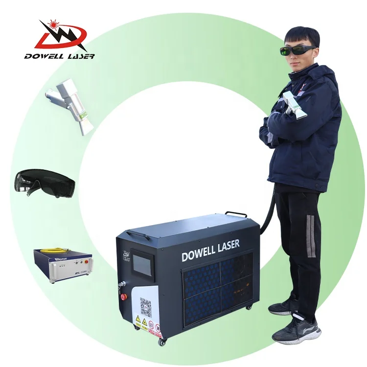 Портативный металлический ржавчины Лазерная удаление 100W 200w 500w 1000w 1500w 2000w мини лазерная машина для удаления цена волокна