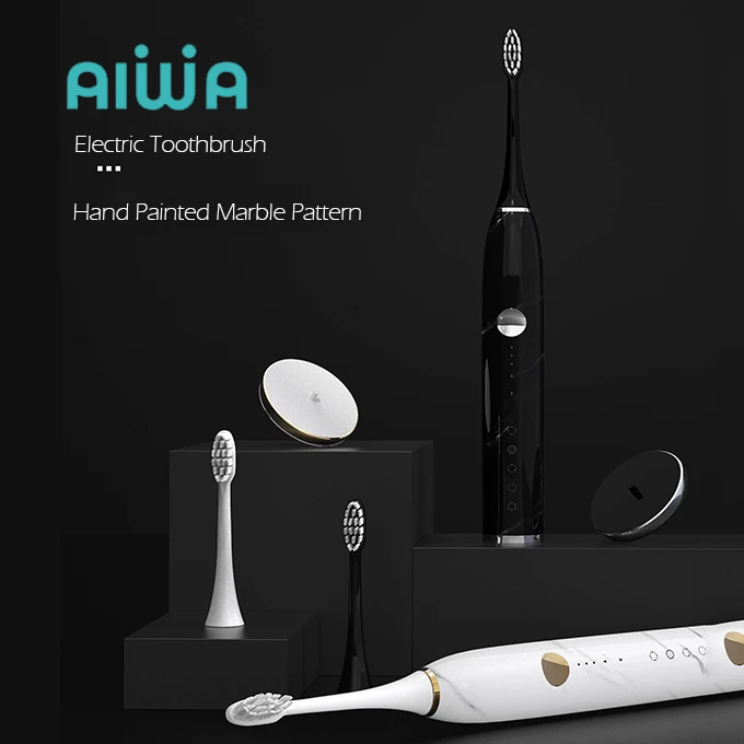 Зубная щетка AIWO от производителя портативная пластиковая электрическая зубная Дорожный Чехол водонепроницаемая IPX8 ультра