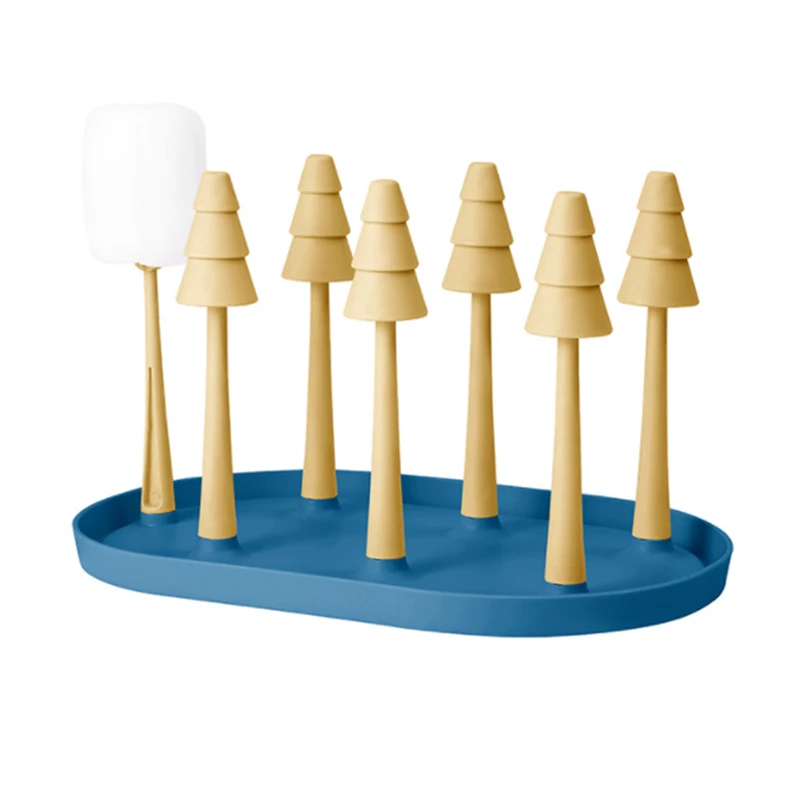 Подставка для сушки стеклянных бутылок, креативный домашний пластиковый подстаканник для слива воды, подставка для хранения для кухни, бара