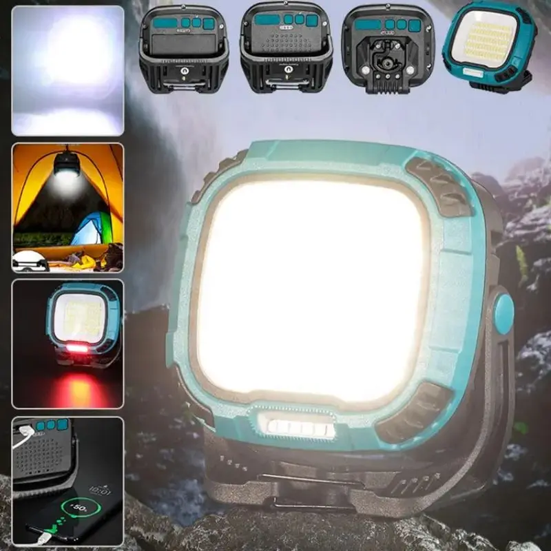 New Multifunction Work Light Strong Magnetic with Hook Portable Handheld LED Strong Light Long Endurance Outdoor Emergency Light