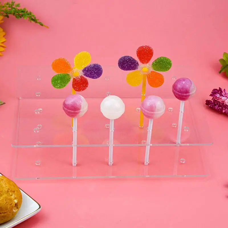 Spring Sign Clear Acrylic Lollipop Holder Cake pop display rack Sticks Lollipop Stand