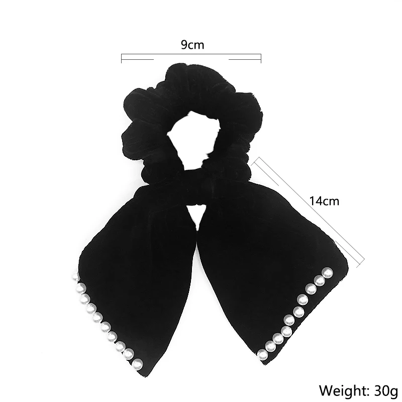 Custom Logo Printed Knotted Crunchies Elastic Hair Rope Tie Knot Band Scrunchies