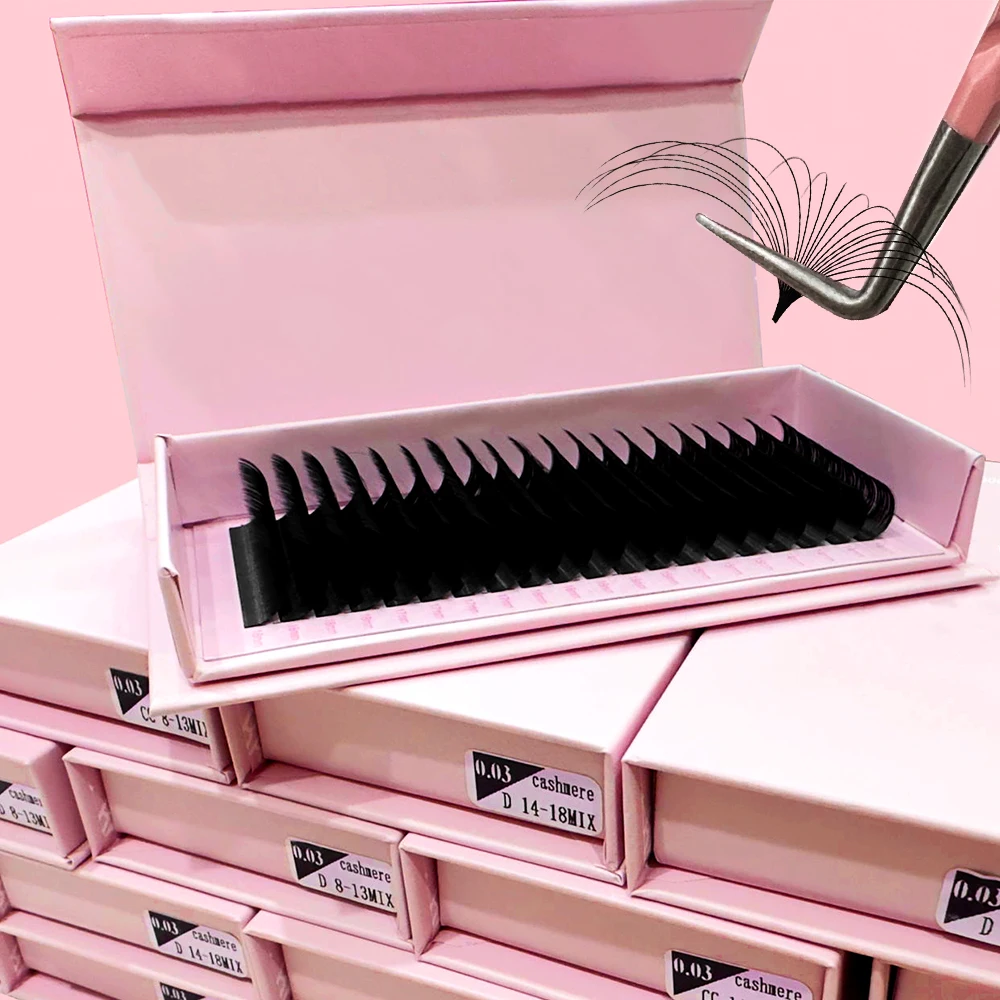 Abonnie Matte Black Mink Cashmere Lash Trays Soft Nature Wholesale Eyelash Extension Supplier J C CC D DD 8-25mm lash Extensions