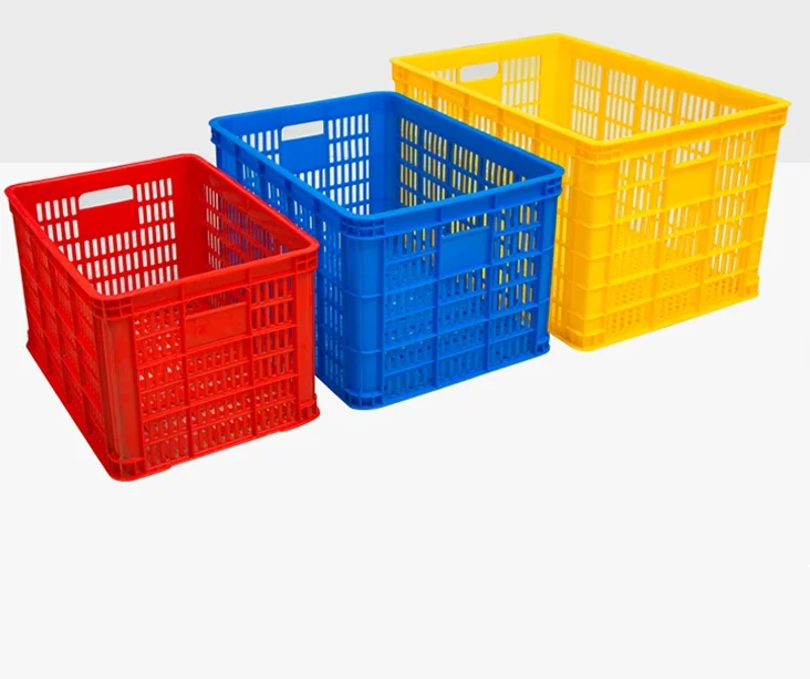 Agriculture vegetable and fruit post harvest basket turnover box for using in greenhouse