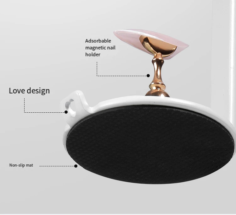 Customized Logo Adjustable Magnetic Nail Light Cheap Price 360 Degree Rotation One Finger Flash Cure Nail Lamp With Holder