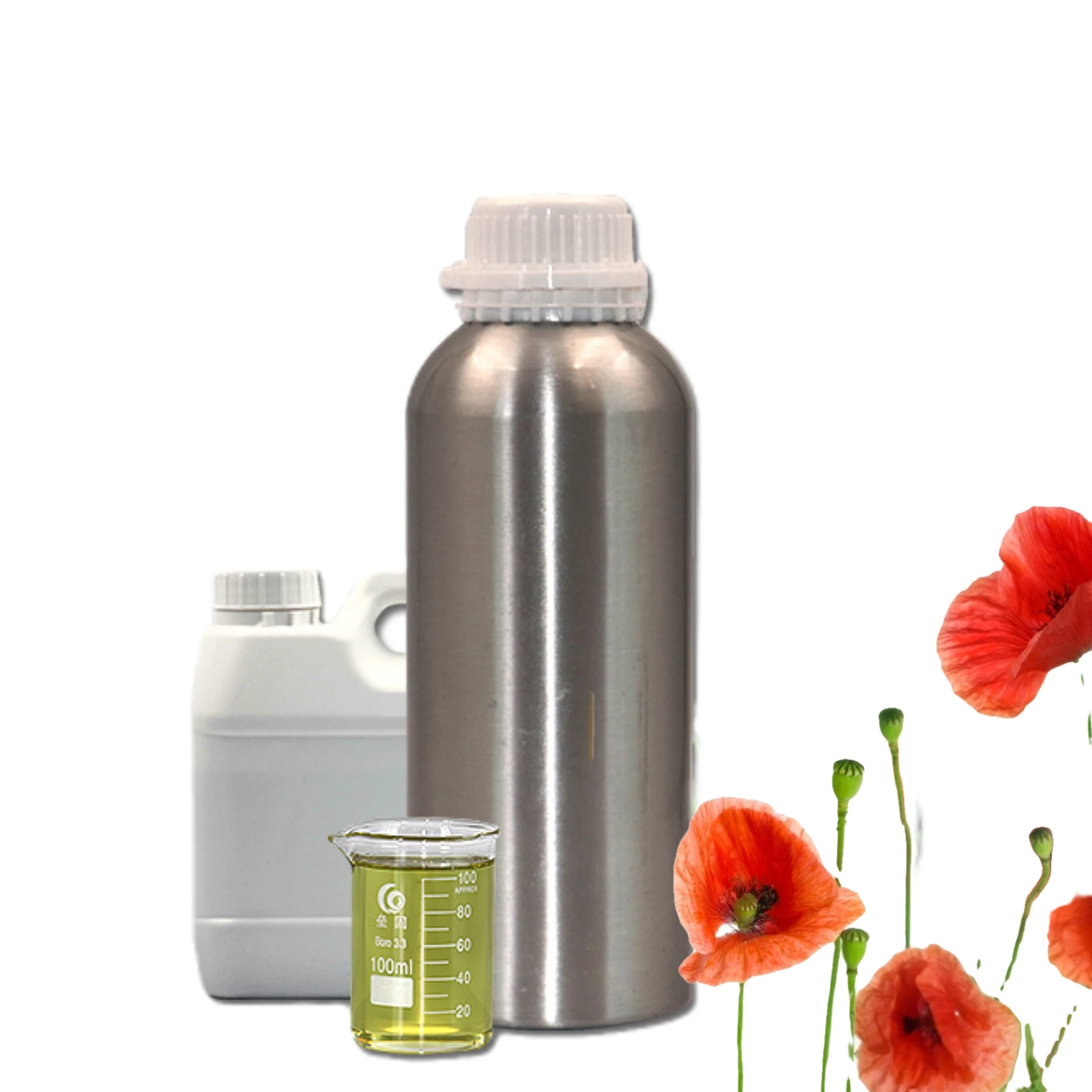 Custom Natural massage oil recipe natural essential oils organic bio poppy oil skin care product from india
