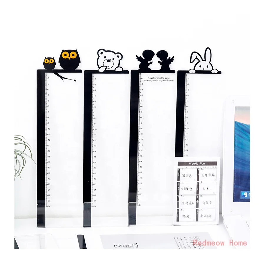 Cartoon cute animal computer display side message board screen note sticker transparent board computer message board