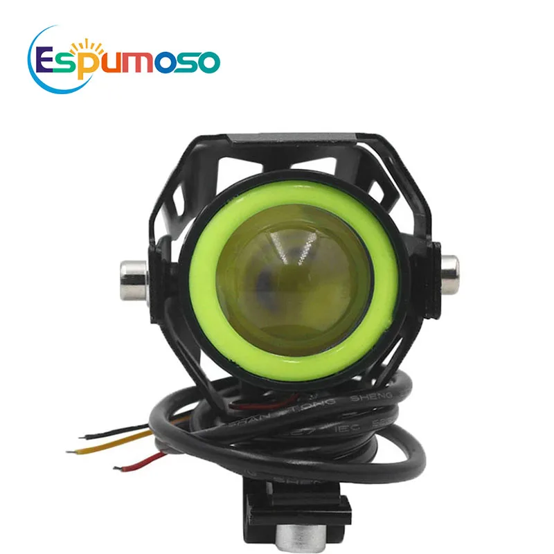 Фара дальнего и ближнего света для мотоцикла Mini U7 Led 30 Вт белая красная синяя зеленая водонепроницаемая светодиодная фара