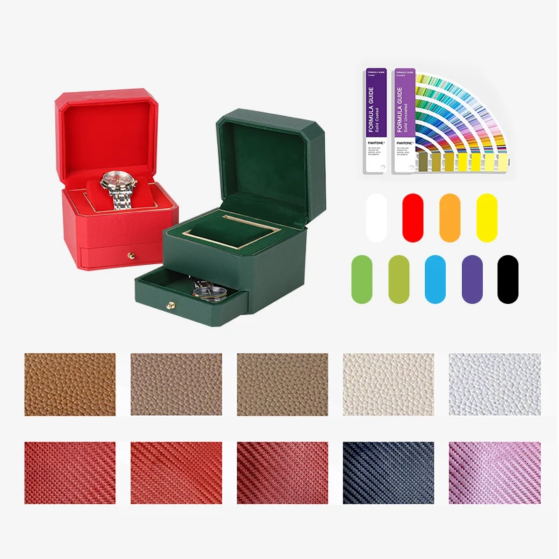 SUNDO OEM ODM High-quality watch box organizer gift box man watch and bracelet custom PU leather paper watch box & cases