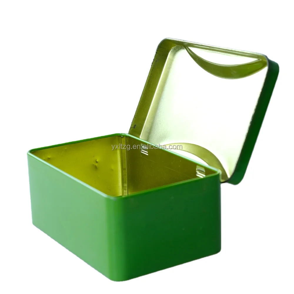 Customized Gift  Candy Packaging Tin Box Mint Metal Tin Case With Hinge