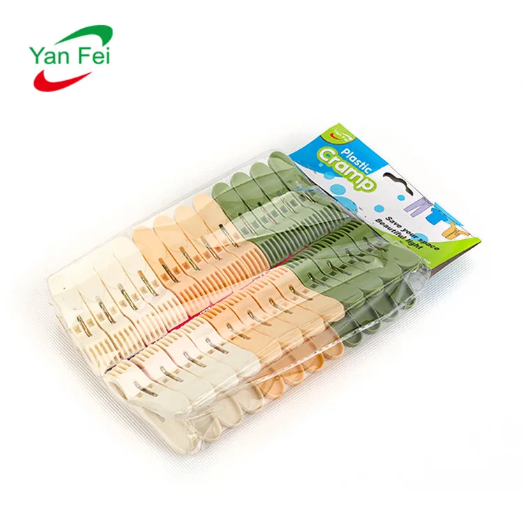 Plastic Retainer Non-Slip Hanger Clip Windproof Clips For Drying Quilt 24 Pcs Air-Drying Heavy Duty Laundry Plastic Clip