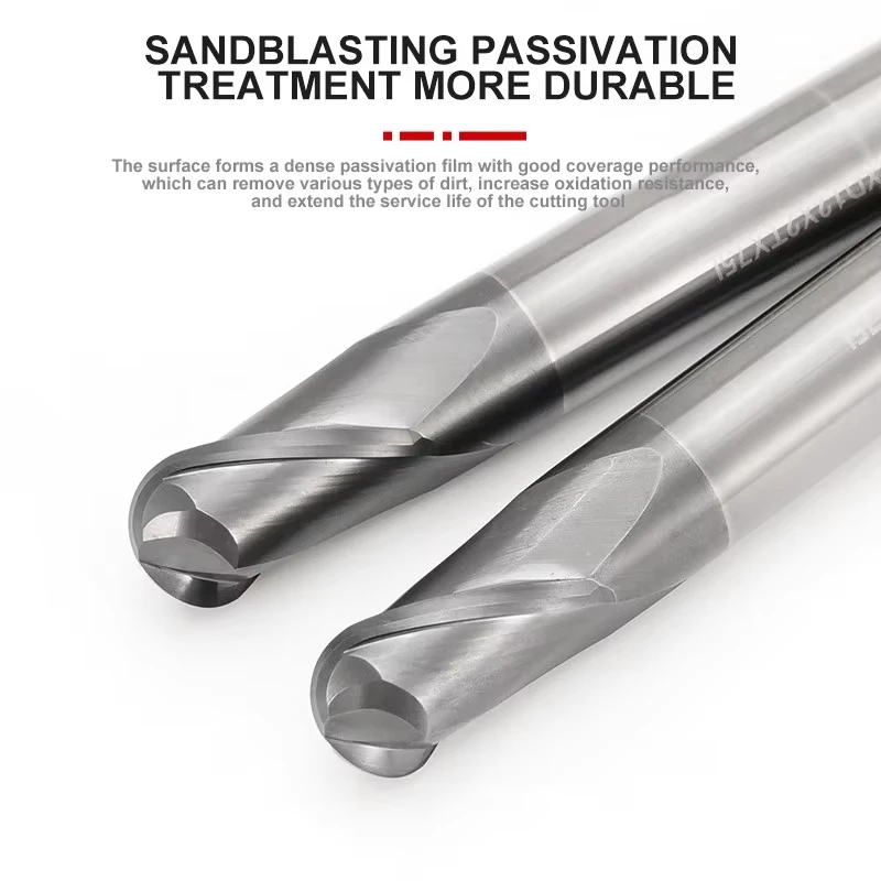 indexable Milling Cutter R0.2 R1.0  R0.5 R2.0 R3.0 HRC60 HRC70 Ball Nose End Mill Carbide Cutter CNC Router Bit Milling Tool