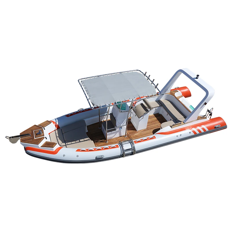Haohai Rowing Yacht Boats Fishing Rib Aluminum Kayak Speed Vessel Luxury Fiberglass Displayracks Pontoon Boat For Entertainment