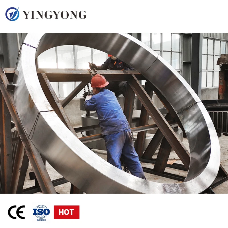 Customized Casting Steel Large Size Cement  rotary kiln wheel tyre