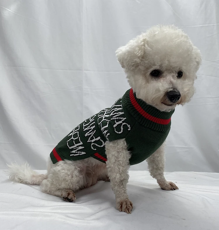 Hellomoon dog christmas sweater wholesale designer dog clothes luxury brand fashion