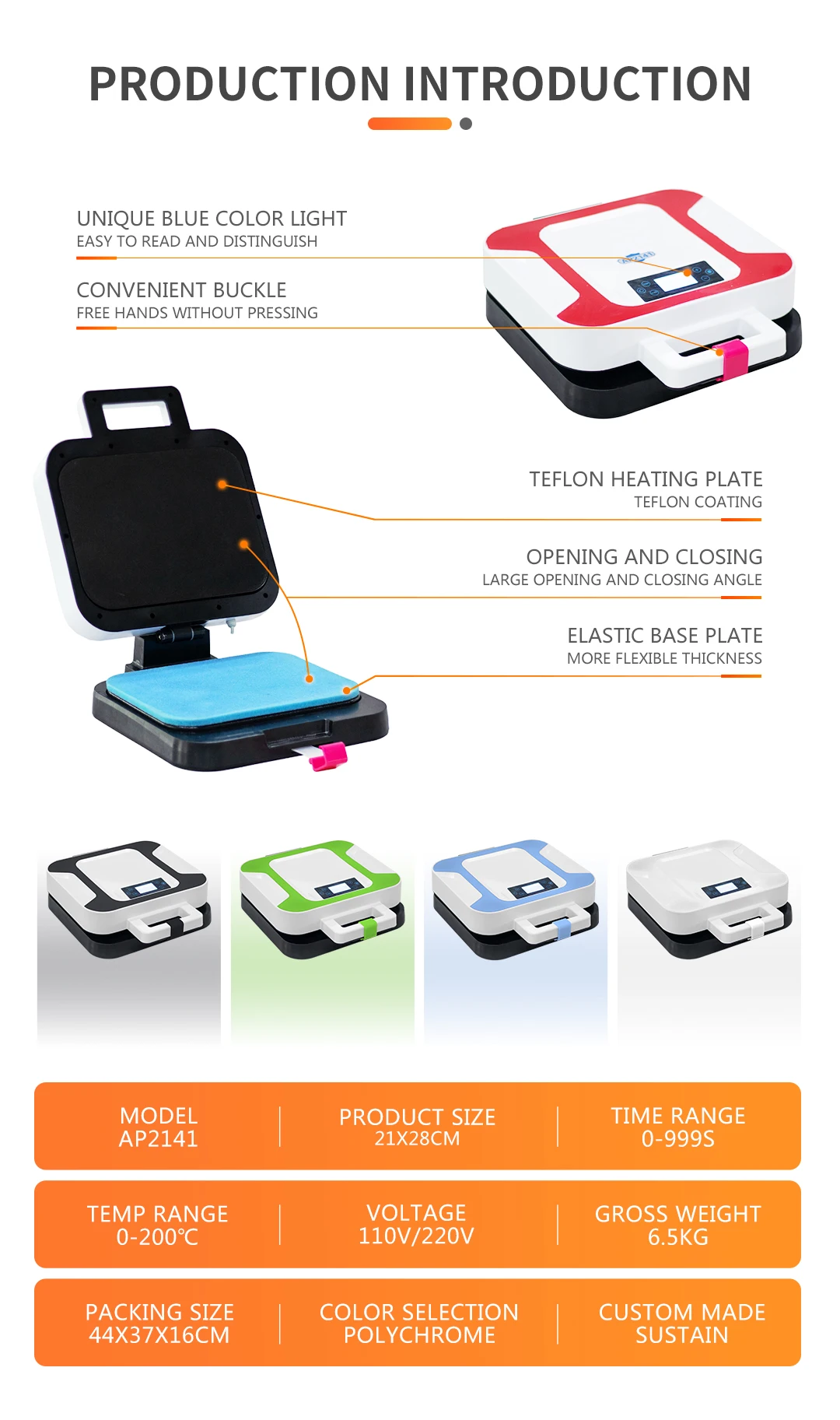 Lighter Weight Portable 110-120V USA Mini Heat Press Machines for Printing T Shirts mouse pad puzzle phone cases