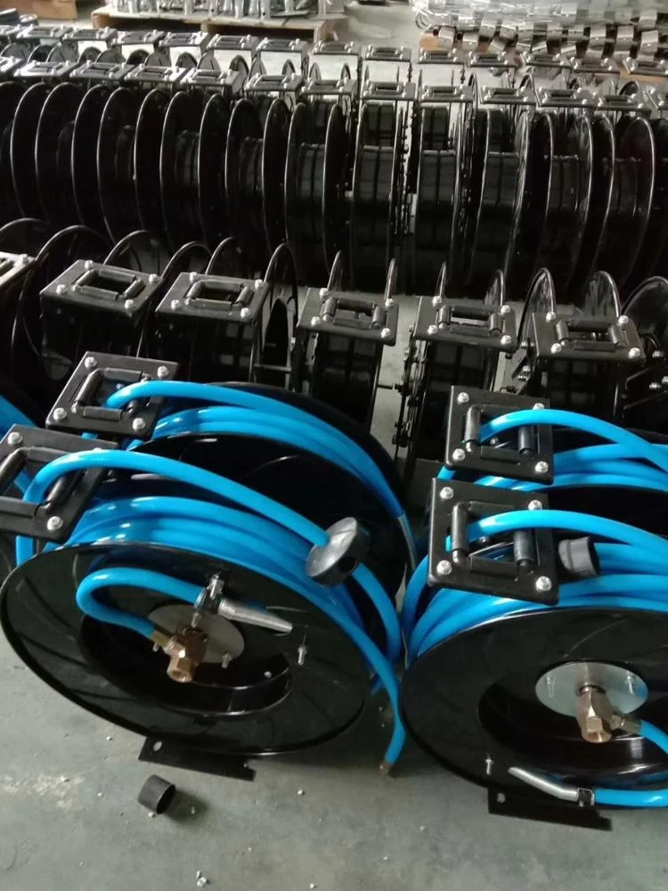 Garden PVC Retract Roll Rotating Hose Pipe Reel Car Wash Air India Box Parts