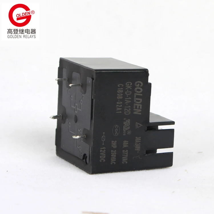 Золотой реле GK-D-1A-12D PCB плата управления 30A 40A AC DC SPNO 12VDC стиль штекера быстрая установка крест songchuan