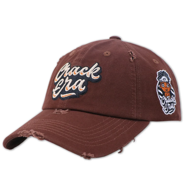 Регулируемая джинсовая бейсболка с 6 панелями