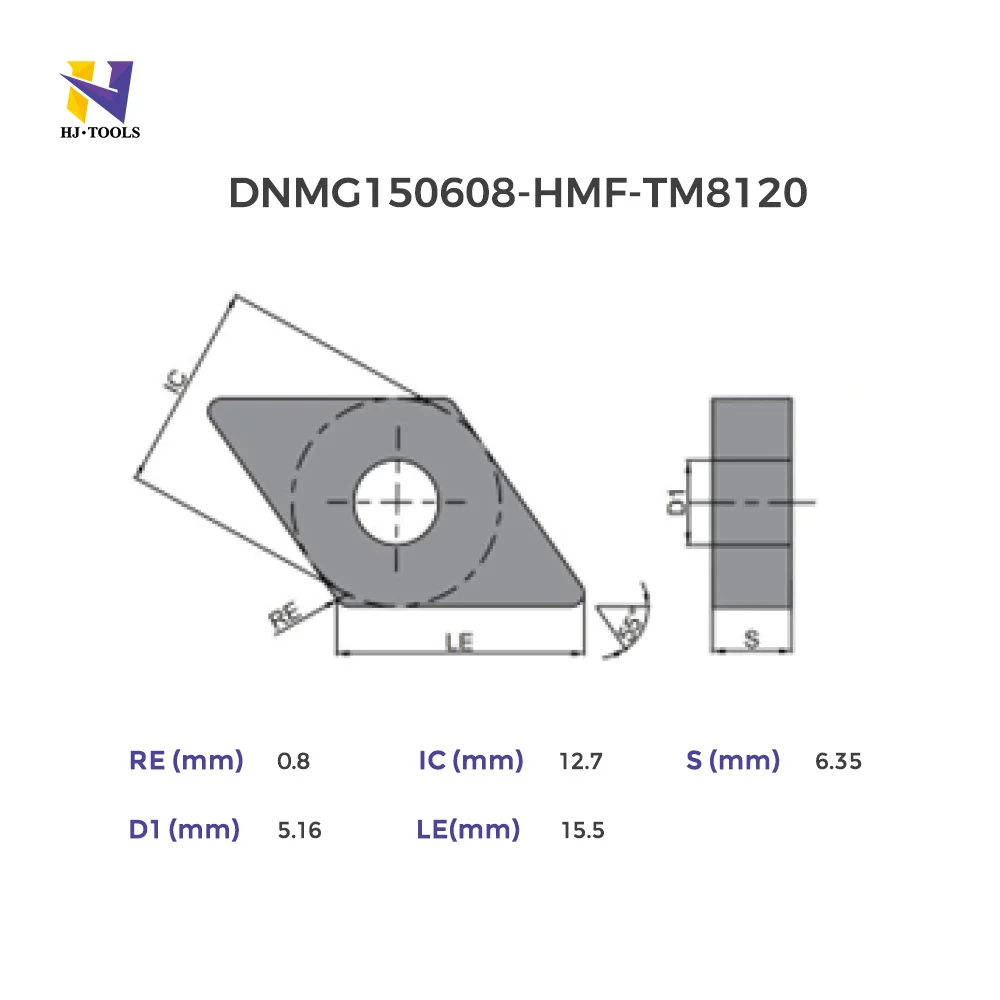 High Quality DNMG150608 Carbide Turning Inserts Stainless Steel External Turning Tools for CNC Lathe Machine