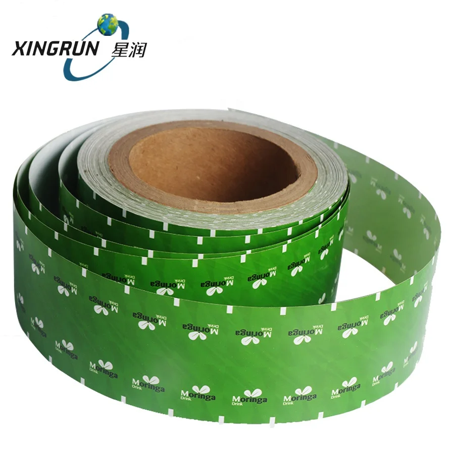 Custom Hot Sealed Coated Paper Tea Bag Nylon Triangle Teabag Tag Label Roll For Packing Machine
