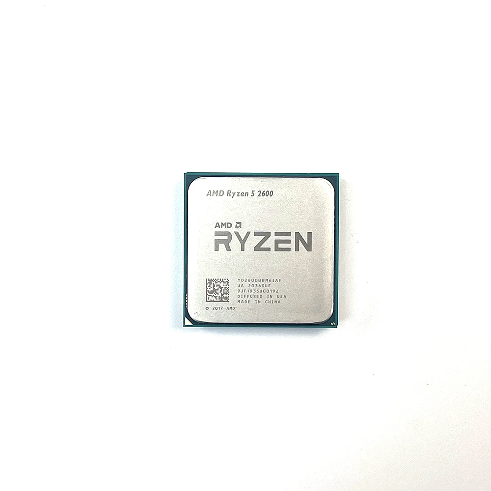  Процессор AMD Ryzen 5 2600 R5 AM4 3 4 ГГц шестиядерный двенадцатиядерный 65 Вт 12 нм YD2600BBM6IAF