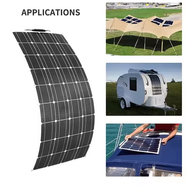 SOENERGY ETFE PV Thin Film Solar Panel 60w 130w Monocrystalline Flexible Solar Panel