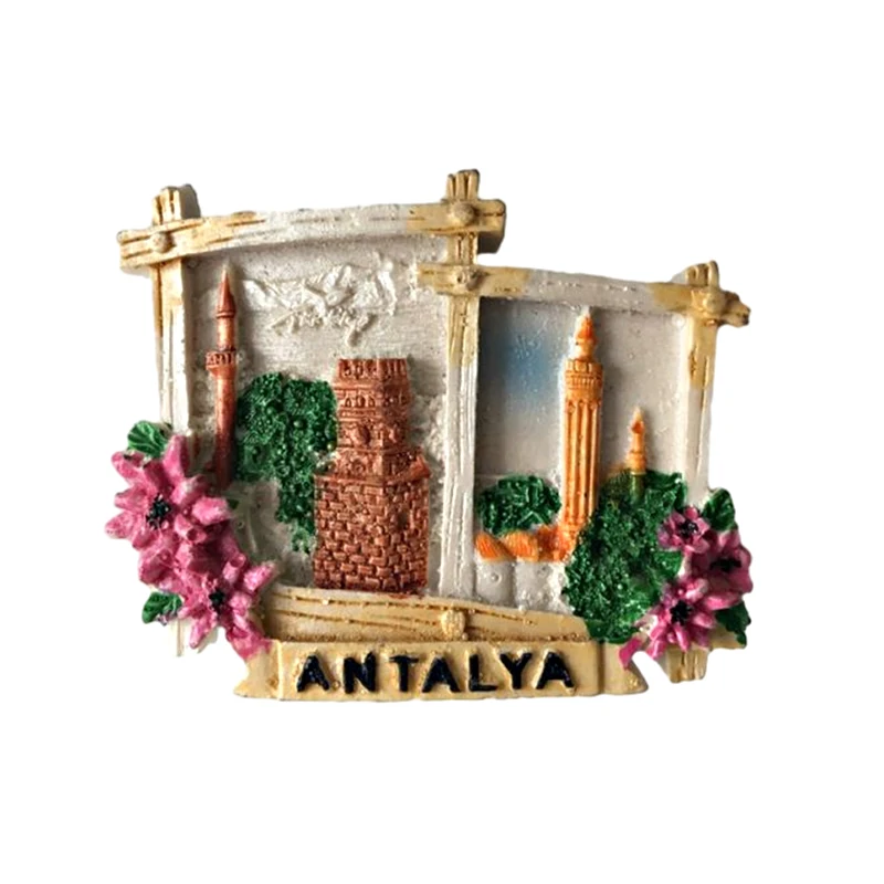 ANTALYA Tourist Souvenir Handmade painted decorative handicrafts fridge magnets