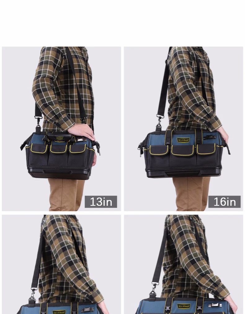 Oem Heavy Duty Large Capacity Engineer Electrical Tool Bag Electrician Tool Bag
