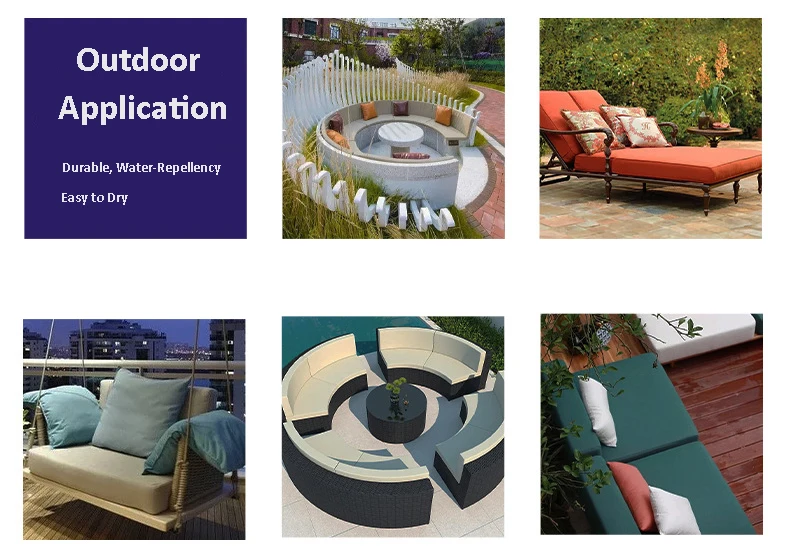 WOXIN Open Cell Polyurethane Quick Dry Foam Cushion Sponge For Outdoor Furniture Cushions