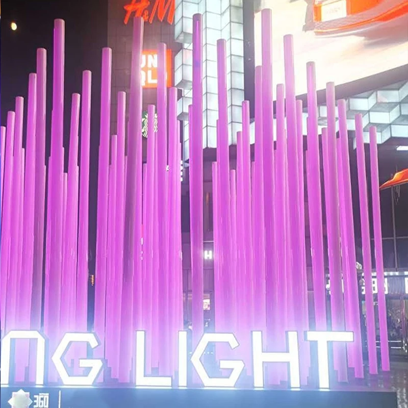 Landscape Decoration Bollard Light Waterproof IP65 LED Outdoor Smart RGB Low Voltage Landscape Lighting