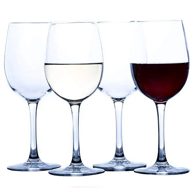 
600ml PETG durable luxury tritan long stemmed plastic wine glass 