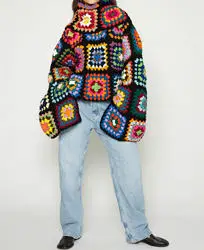 Turtleneck Winter Autumn Cropped Fashion Custom Crochet Hook Cotton Lace Fabric Machine Embroidery