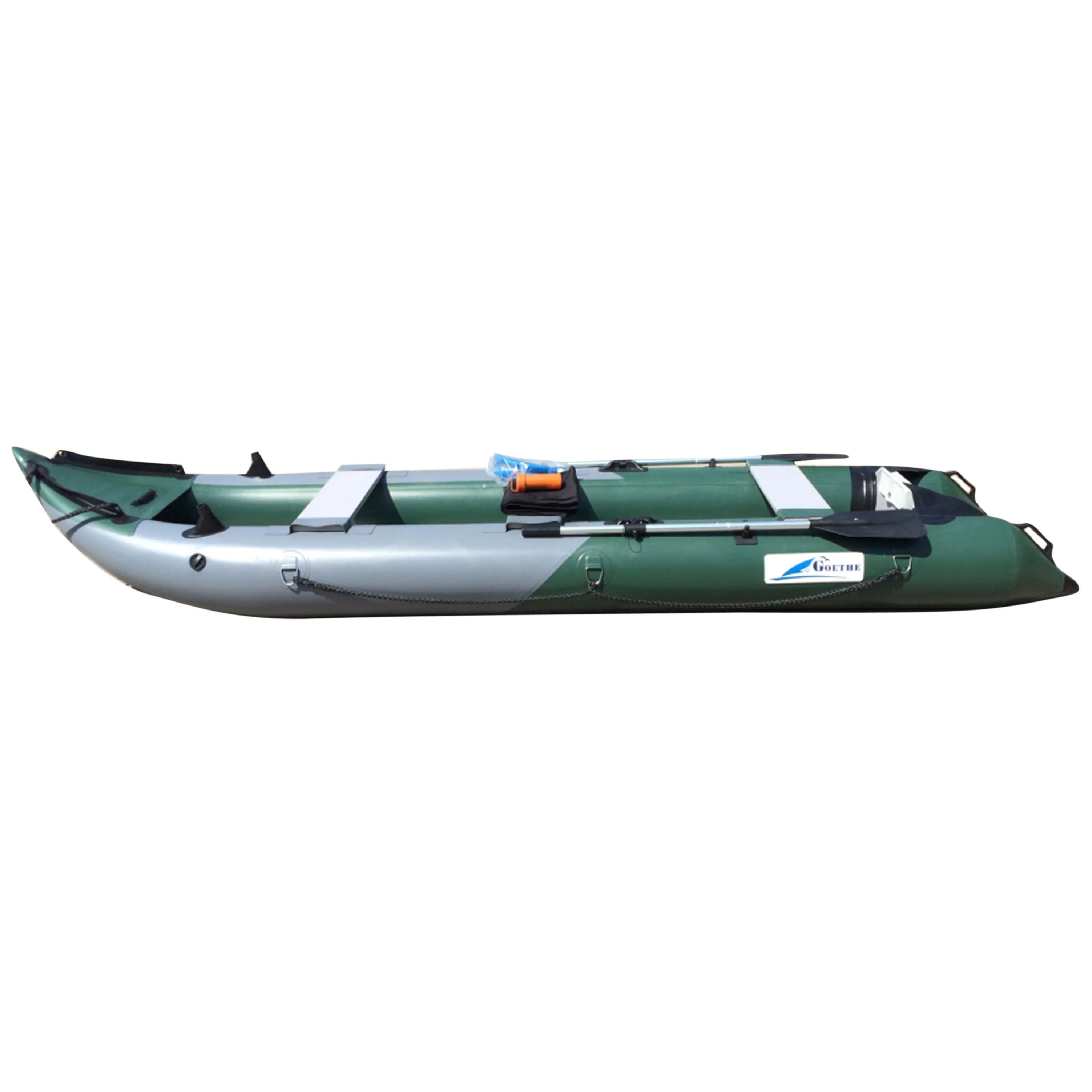 Goethe Goboat CE GTK410 13.4ft Inflatable Fishing Rowing Kayak With Aluminum Boat Seat Kayak Fishing Kayak