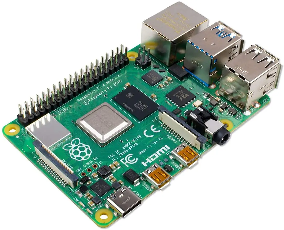 Raspberry SC15184 Pi 4 Model B 2019 четыре ядра 64 бит WiFi Bluetooth (2 ГБ)