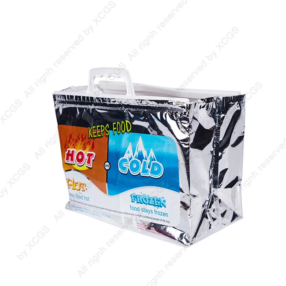 Beer Ice Cream Keep Cold Pizza Dessert Keep Fresh Insulated Pouch Zipper Hand-held Restaurant Food Take-out Thermal Cooler Bags