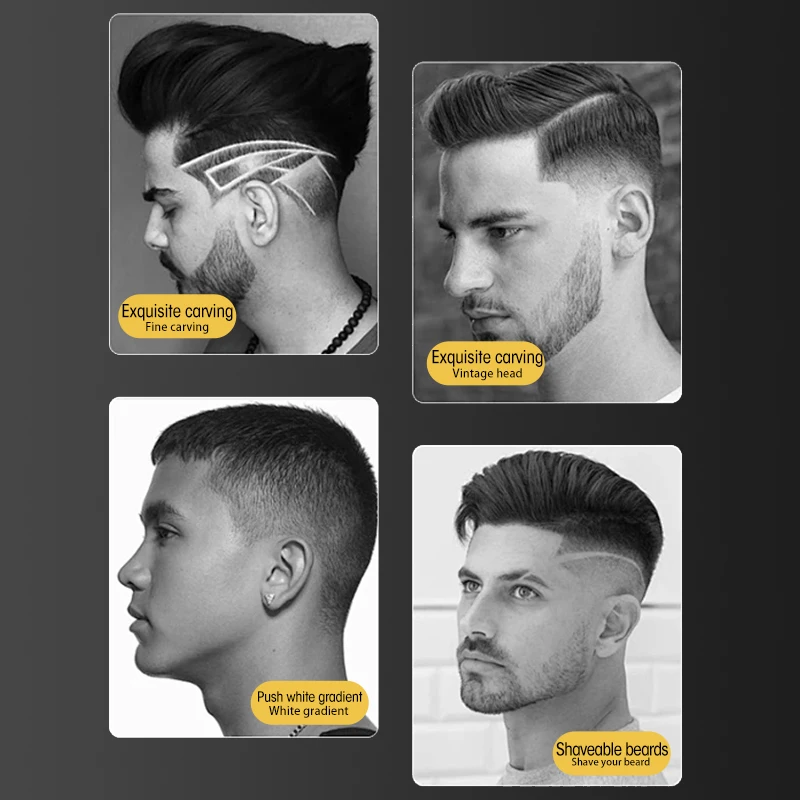 Resuxi LK-889 Professional Waterproof Hair Clipper Men Rechargeable Cordless Electric Razor 6 In 1 multifunctional hair trimmer