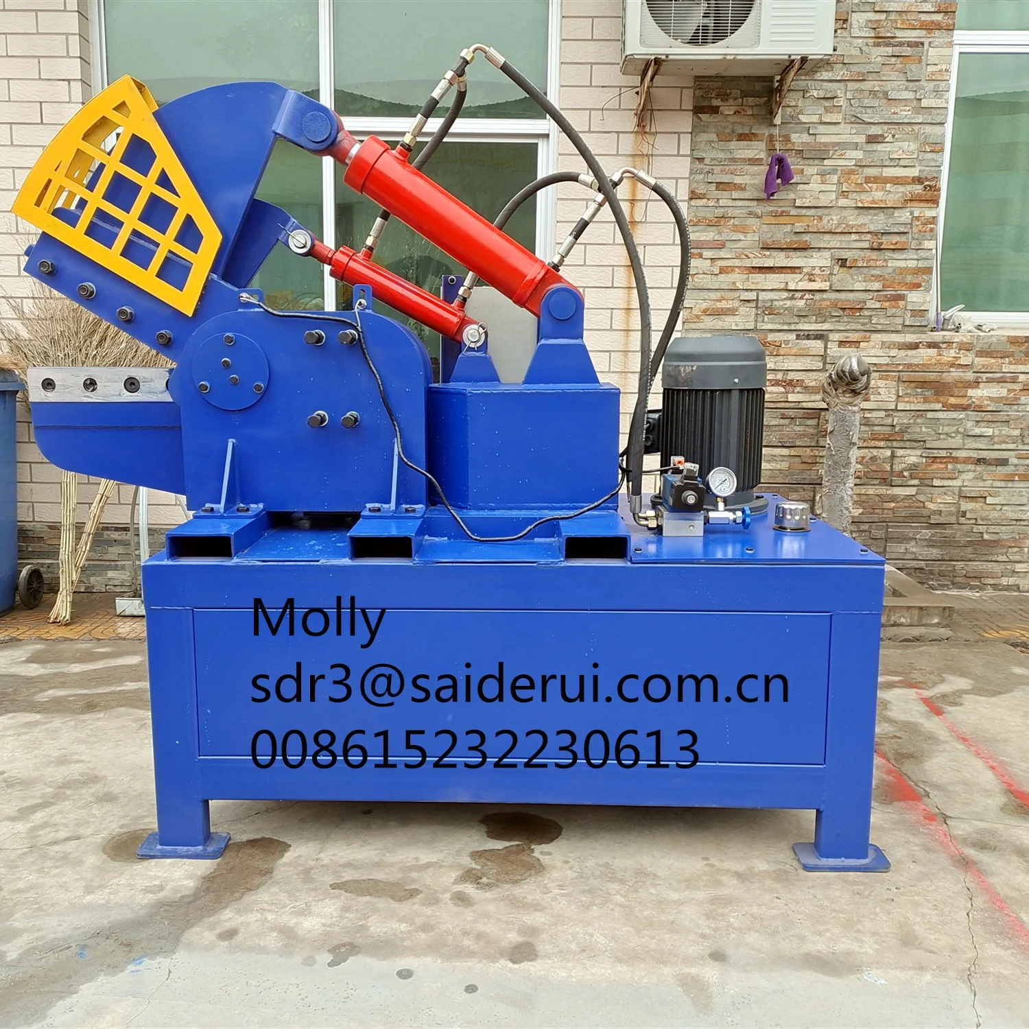 Scrap sheet metal, pipe cutting machine ,scrap radiator shear scrap cable/wires cutting machine with three control methods