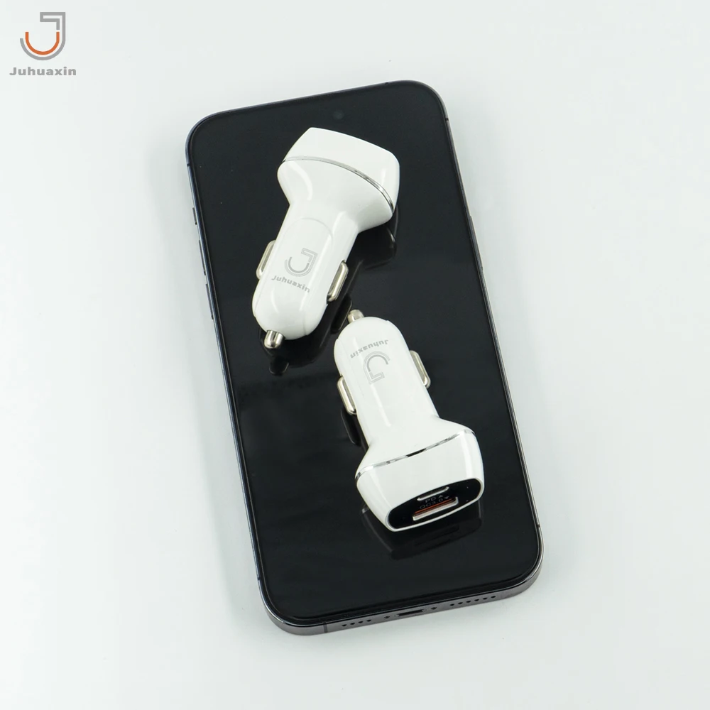 JUHUAXIN Car Charger Portable CE QC3.0 MINI A+C PD36W 18W adapter compatible for phone 15 16 samsung xiaomi oppo